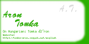 aron tomka business card